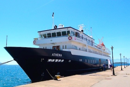 Boarding MV Athena for Grand Circle cruise is a breeze