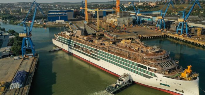 Viking Floats Out Second Expedition Ship