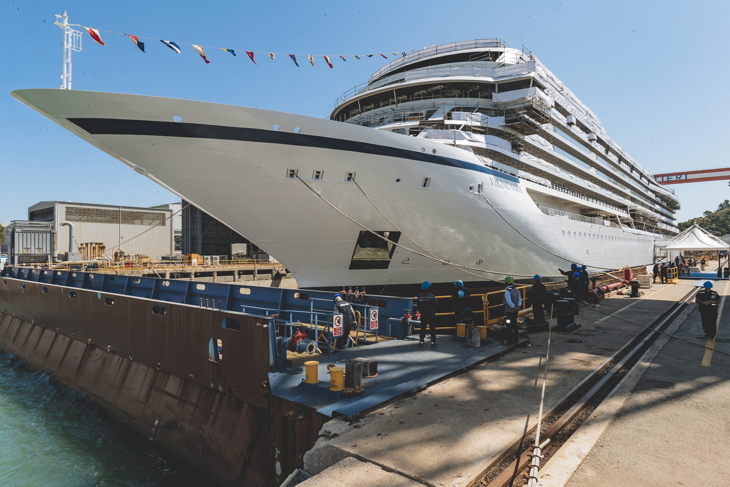 Viking Marks Float Out of Newest Ship Viking Mira – Crown Cruise 